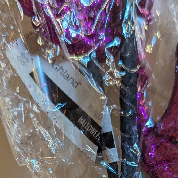 NWT 3 Skeleton Hands Pink Glitter Floral Pick Ashland Goth Halloween Decoration - Picture 10 of 11